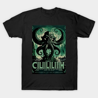 CTHULHU VINTAGE ARTHOUSE FOREIGN MOVIE POSTER 03 T-Shirt